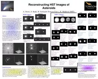 Reconstructing HST Images of Asteroids