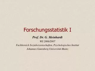 forschungsstatistik i