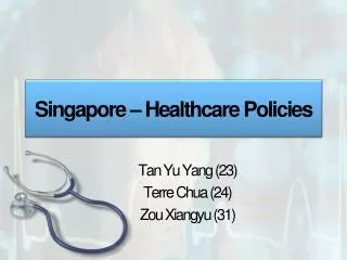 Singapore – Healthcare Policies