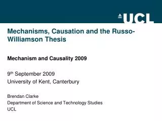 Mechanisms, Causation and the Russo-Williamson Thesis