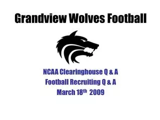 Grandview Wolves Football