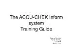 The ACCU-CHEK Inform system Training Guide - slide 1