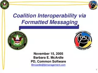 Coalition Interoperability via Formatted Messaging