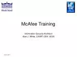 McAfee Training - slide 1