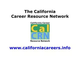 The California Career Resource Network
