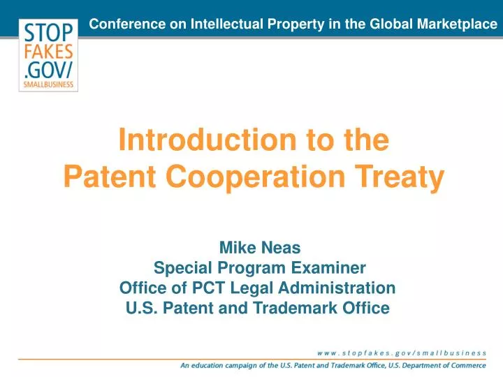 introduction to the patent cooperation treaty
