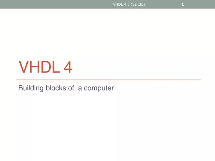 vhdl 4