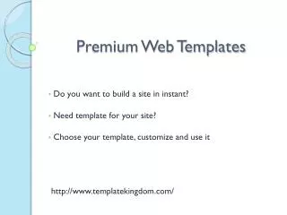 Premium Web Templates | Professional Web Templates
