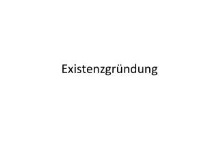existenzgr ndung