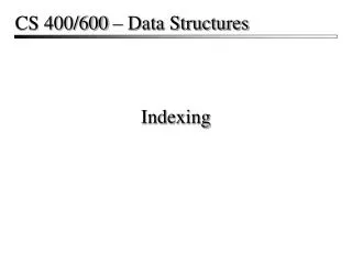 Indexing