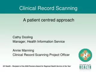 Clinical Record Scanning