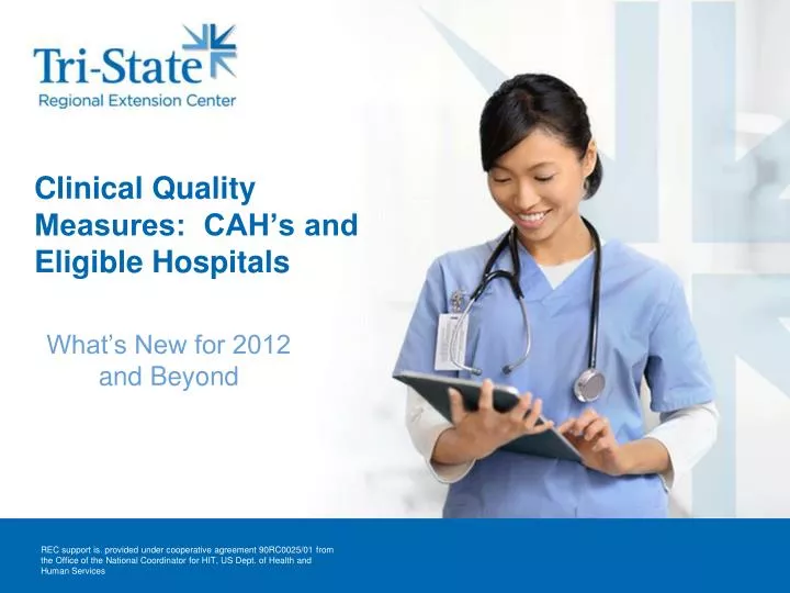 clinical quality measures cah s and eligible hospitals