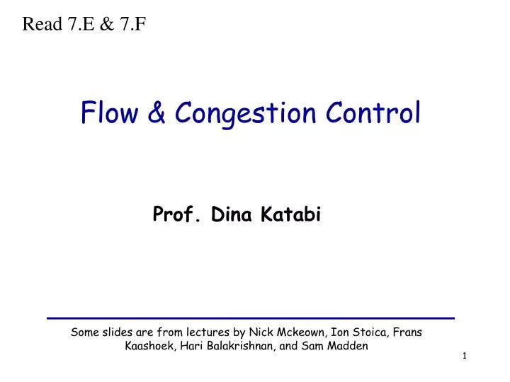 flow congestion control