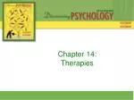 Chapter 14: Therapies - slide 1