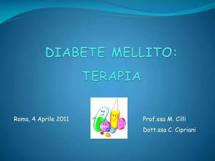 diabete mellito terapia