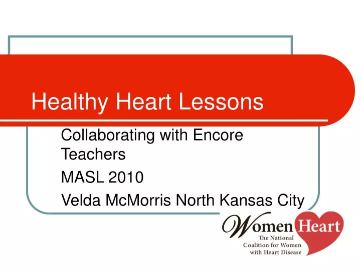 healthy heart lessons