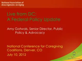 Live from DC: A Federal Policy Update