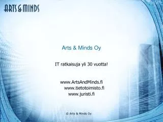 arts minds oy