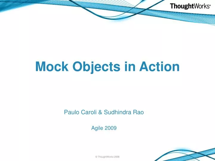 mock objects in action