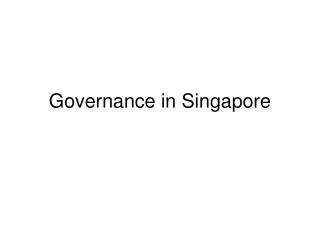 Governance in Singapore