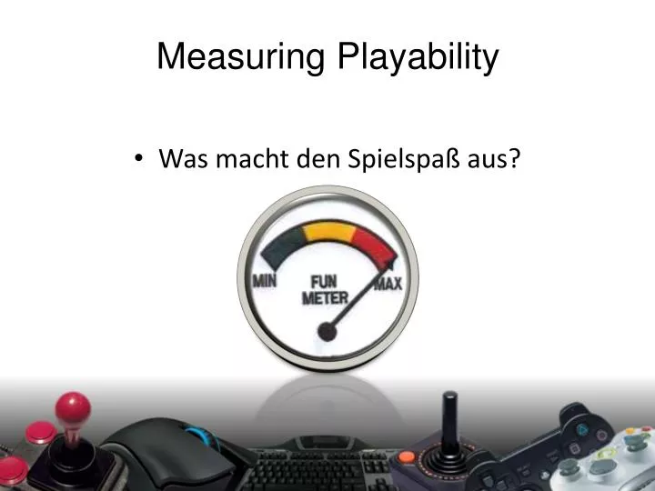 measuring playability
