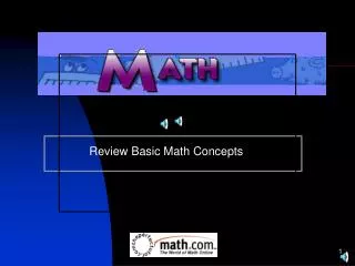 Review Basic Math Concepts