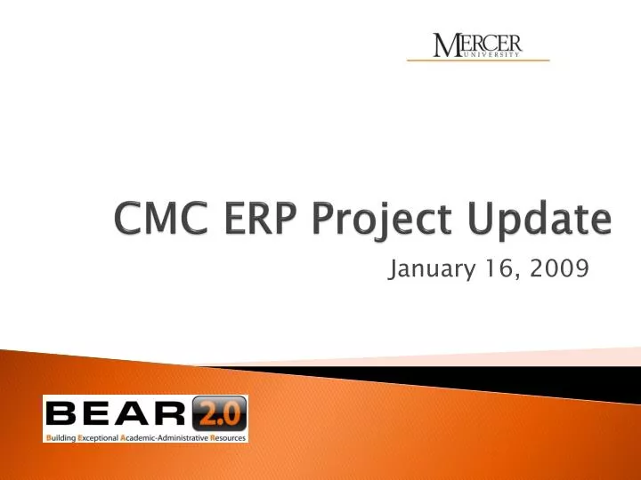 cmc erp project update