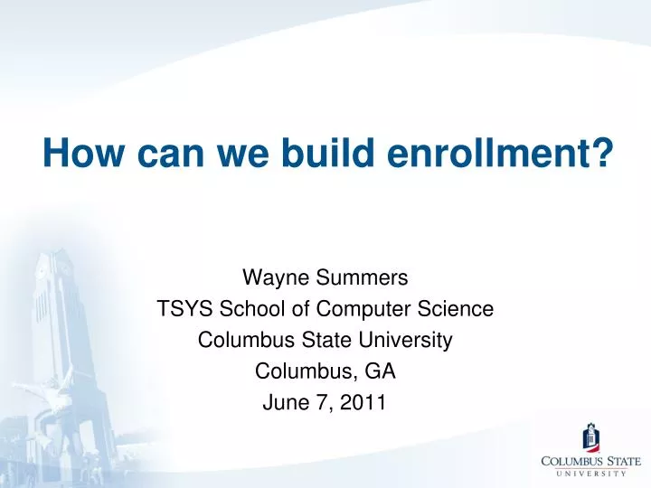 how can we build enrollment