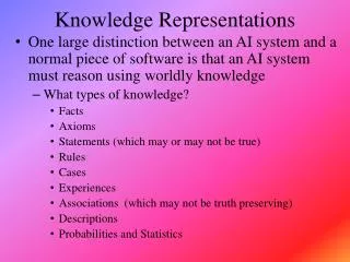 Knowledge Representations
