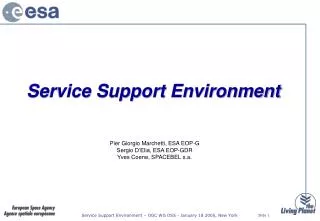 Service Support Environment