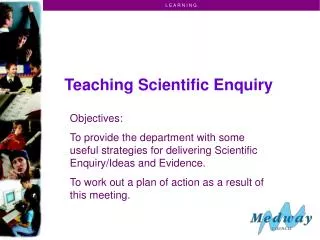 Teaching Scientific Enquiry