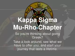 Kappa Sigma Mu-Rho Chapter