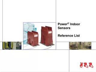 Power IT Indoor Sensors Reference List