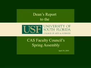 CAS Faculty Council’s Spring Assembly