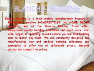 Designer Bedding Collections - Blancho-Bedding.com