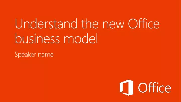 understand the new office business model