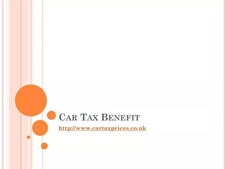 car tax benefit