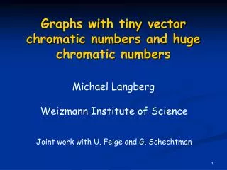Graphs with tiny vector chromatic numbers and huge chromatic numbers