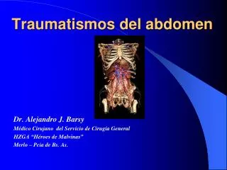 Traumatismos del abdomen