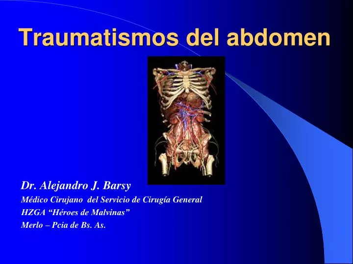 traumatismos del abdomen