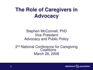 The Role of Caregivers in Advocacy