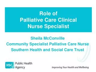 Role of Palliative Care Clinical Nurse Specialist