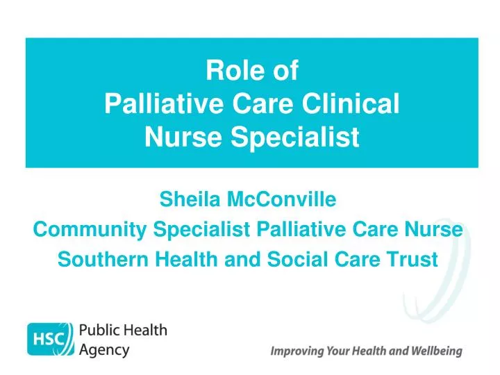 role of palliative care clinical nurse specialist