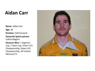 Aidan Carr