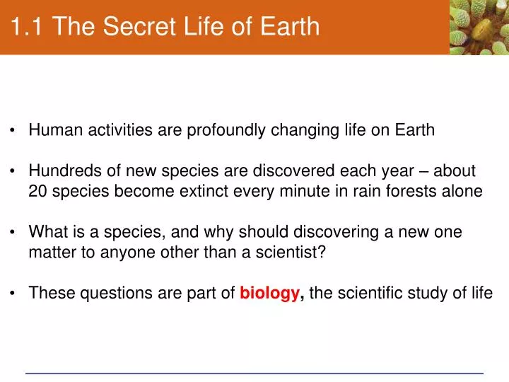 1 1 the secret life of earth