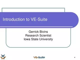 Introduction to VE-Suite