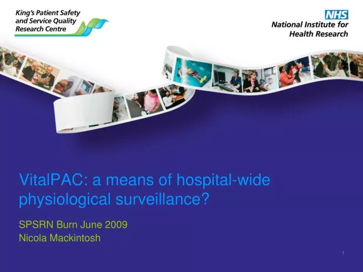 vitalpac a means of hospital wide physiological surveillance