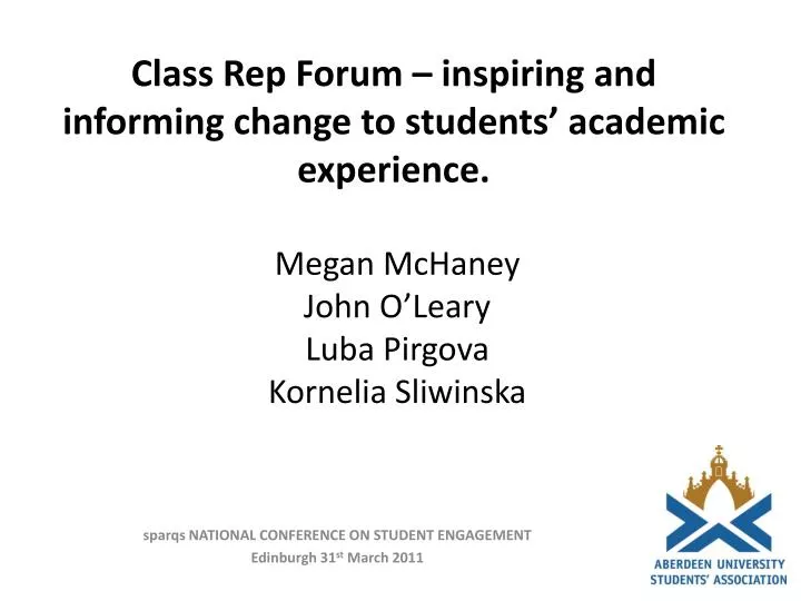 class rep forum inspiring and informing change to students academic experience
