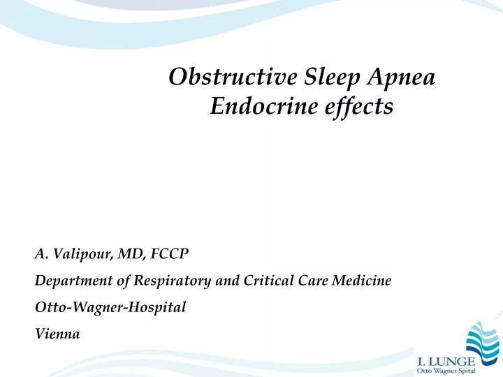obstructive sleep apnea endocrine effects