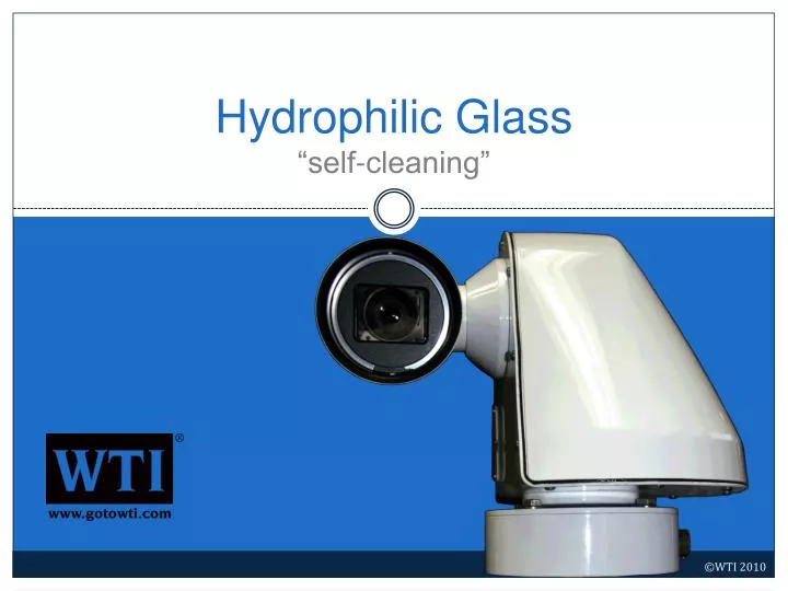 hydrophilic glass self cleaning